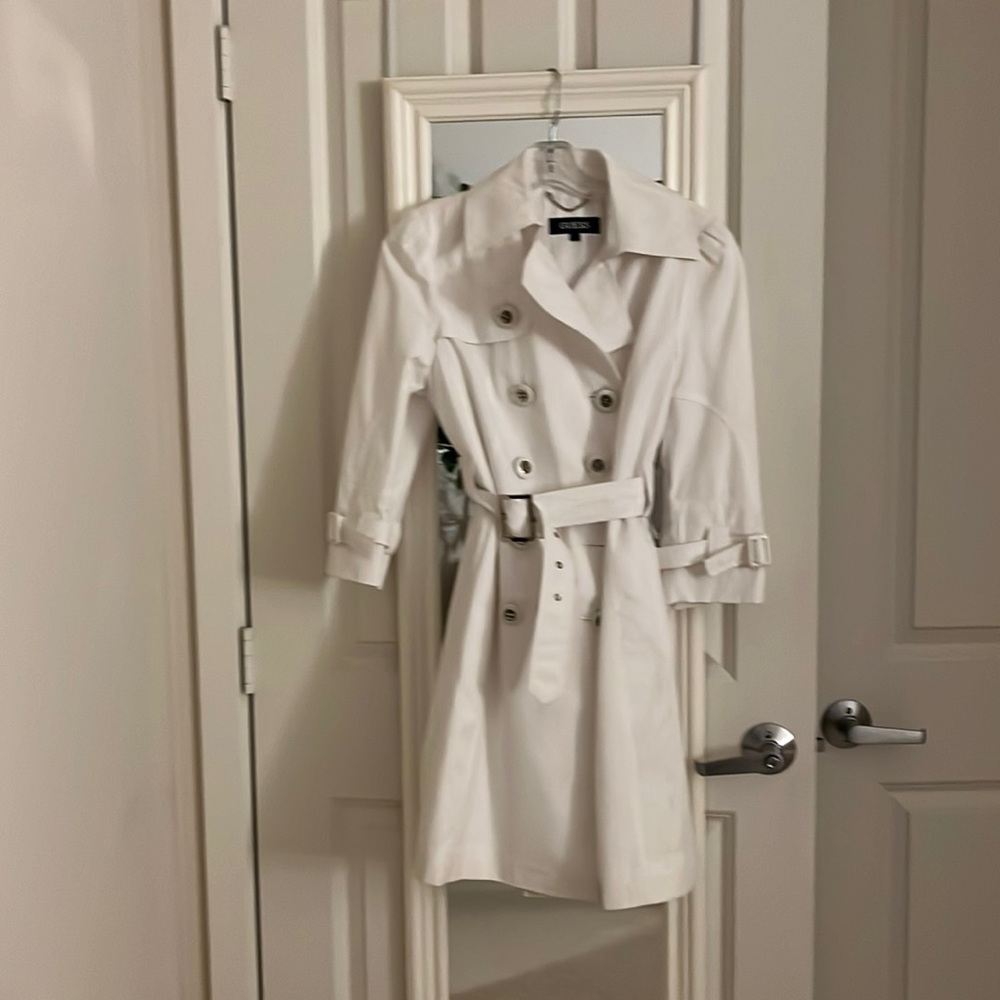 Guess trench knee length size L juniors